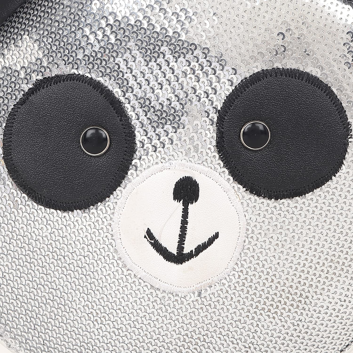 Glitter Sequin Aashiya Panda Girl's Women Girls Kids Character Cross body Shoulder Hand Purse Wallet - Image 2 thumbnail