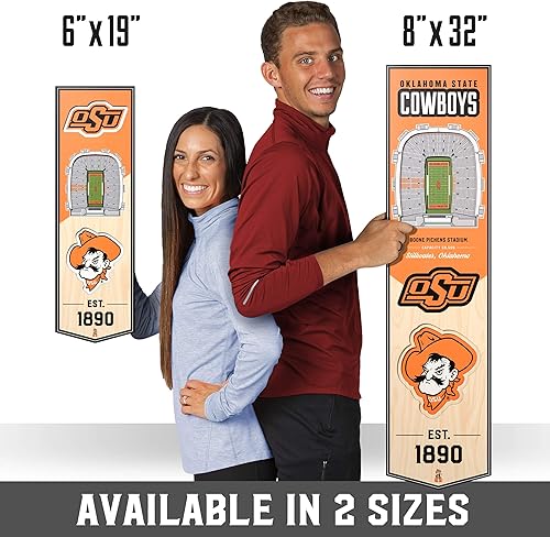 Miniatura 121 de YouTheFan NCAA 3D StadiumView 8x32 Banner