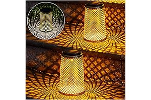 2 Pack Solar Lanterns Outdoor Waterproof
