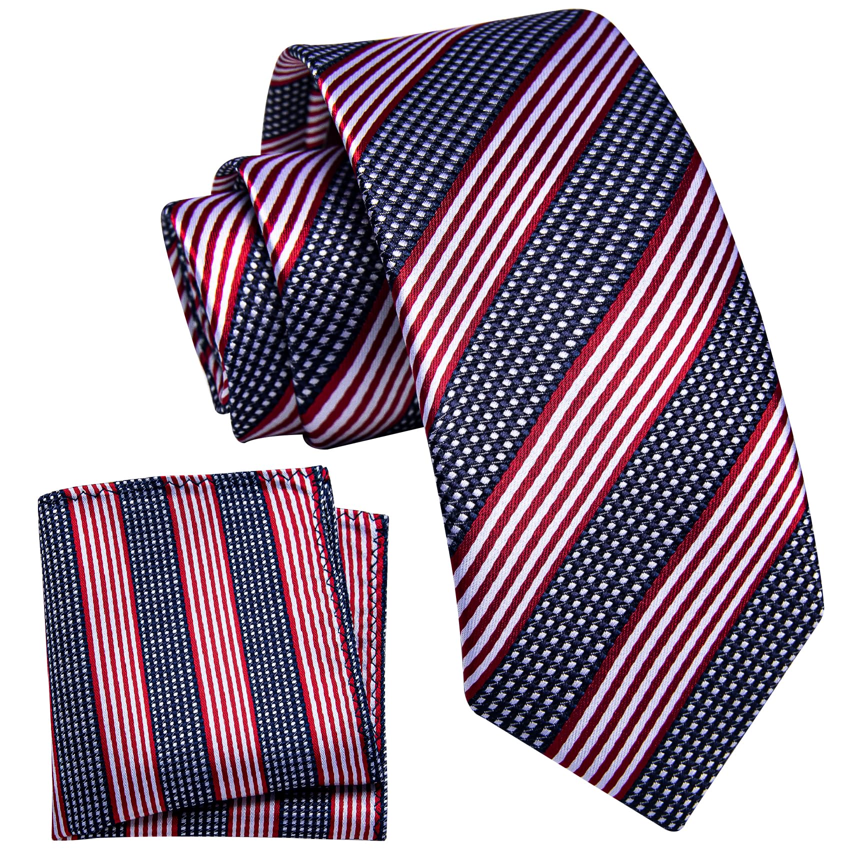 YourTies Boys Tie Silk Self Kids Necktie Pocket Square Set with Gift Box