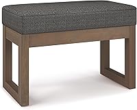 Vista 33 de SIMPLIHOME Milltown - Reposapiés rectangular (26.0 in de ancho) contemporáneo