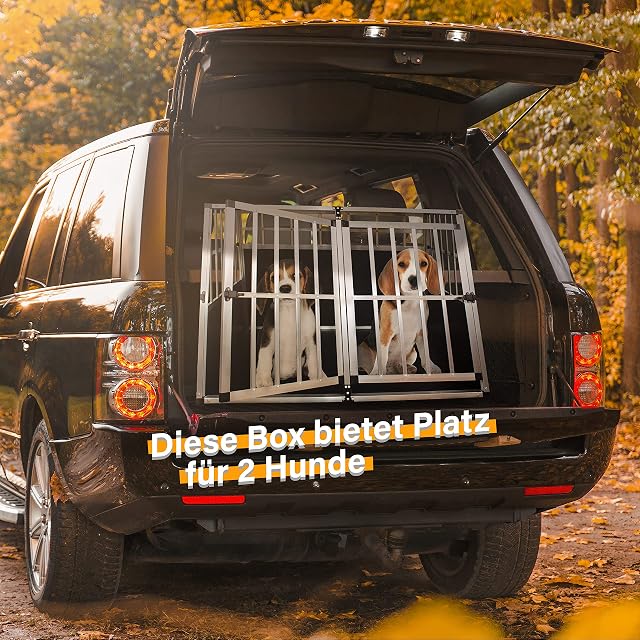 Foto 5 de 7 de Merschbrock Trade GmbH Transportín XL para el coche, caja de viaje para perros, jaula de transporte