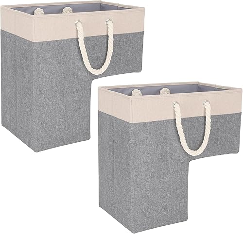 Vista 18 de SAM AND MABEL Cesta de escalera con hermosas asas de cuero sintético, cestas de escalera de fieltro duraderas para escaleras de moqueta y madera