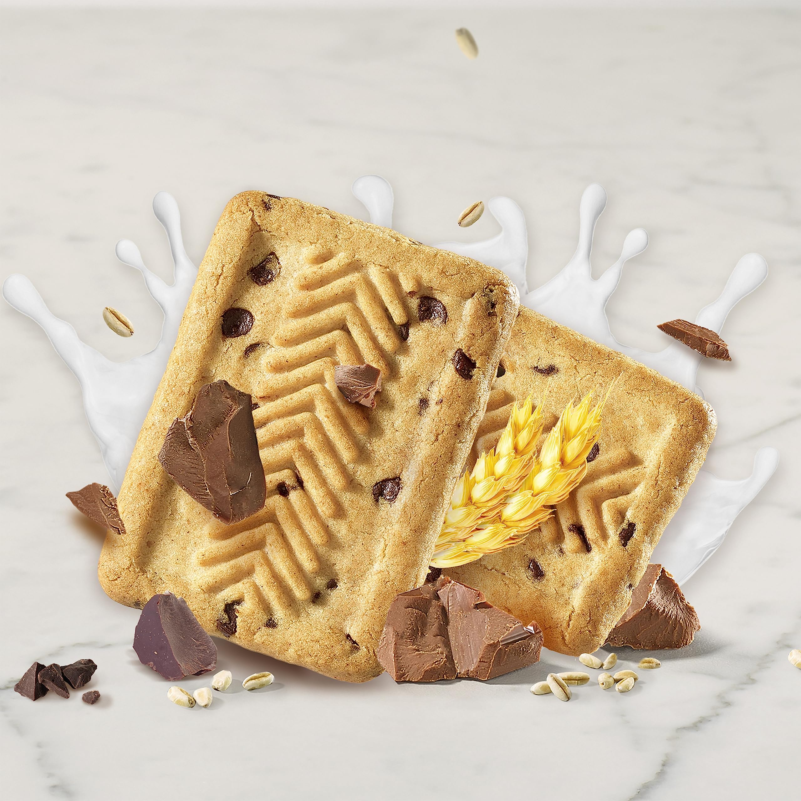 Gerblé Galleta de Leche, Chocolate y Yogur, 12 Unidades