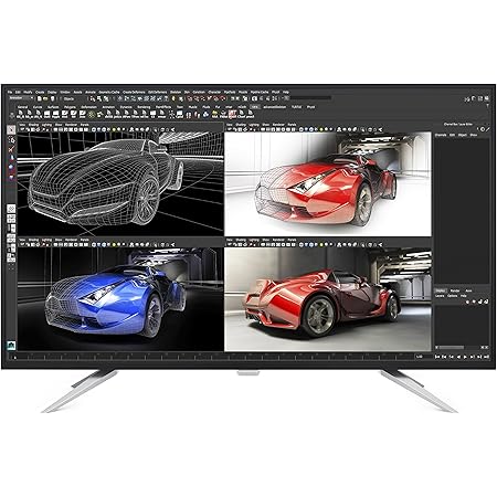 Philips Computer Monitors BDM4350UC 43" LED monitor, 4K UHD IPS, MultiView PIP/PBP, USB 3.0 hub, Speaker, VESA, 4Yr Advance Replacement Warranty, Black