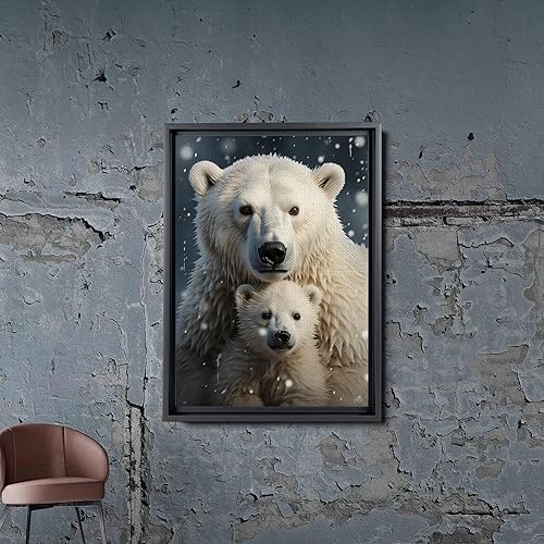 Miniatura 2 de Fox Mother Cub Print, In The Style Of Stencil,Based, Kids Wall Art, Kids Wall Art Display, Mom And Baby Animal Art Print, Canvas Prints, Art Decor