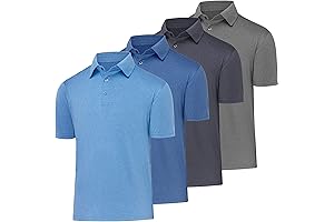 Moisture-wicking golf collar shirt