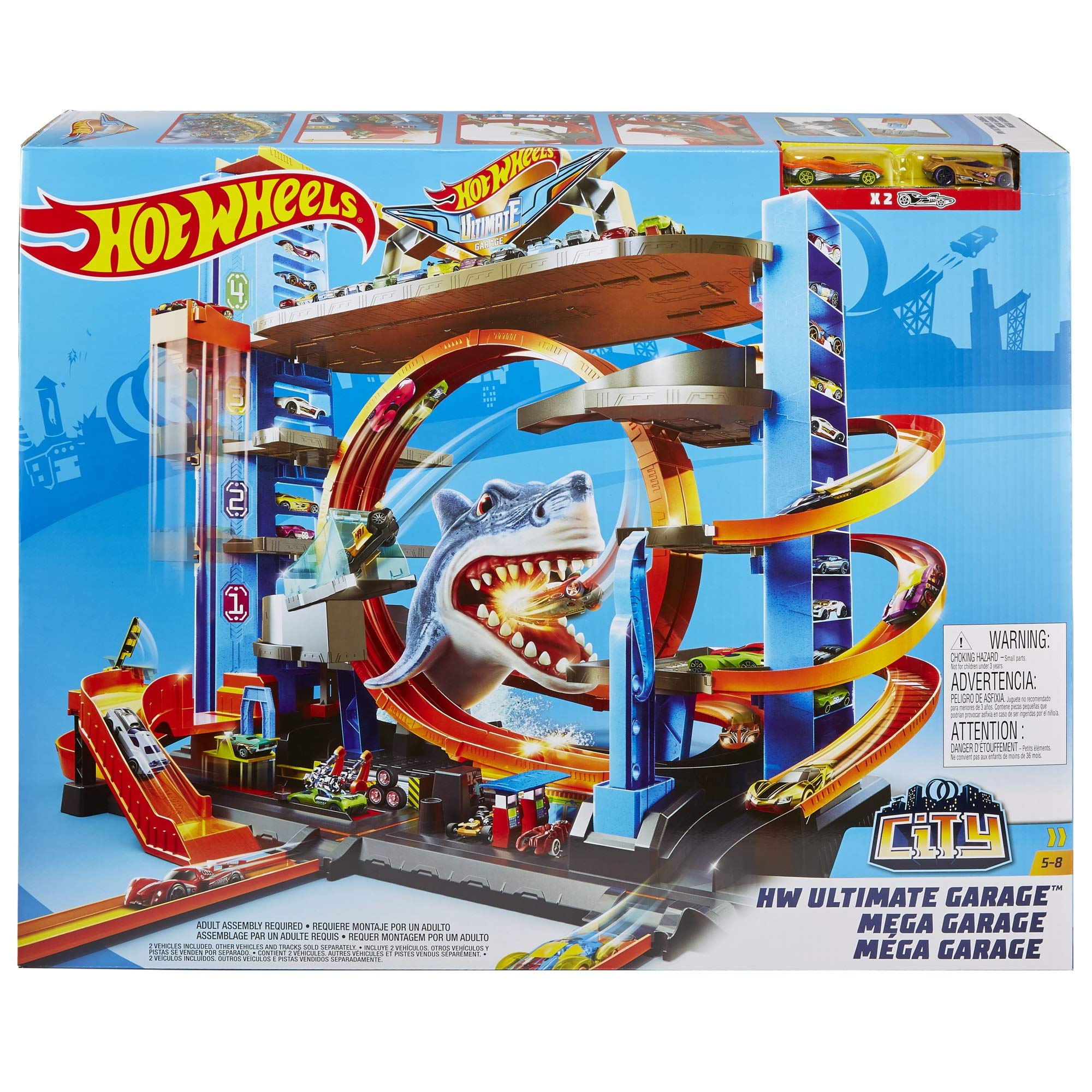Hot Wheels City Ultimate Garage Playset MultiLevel Garage with