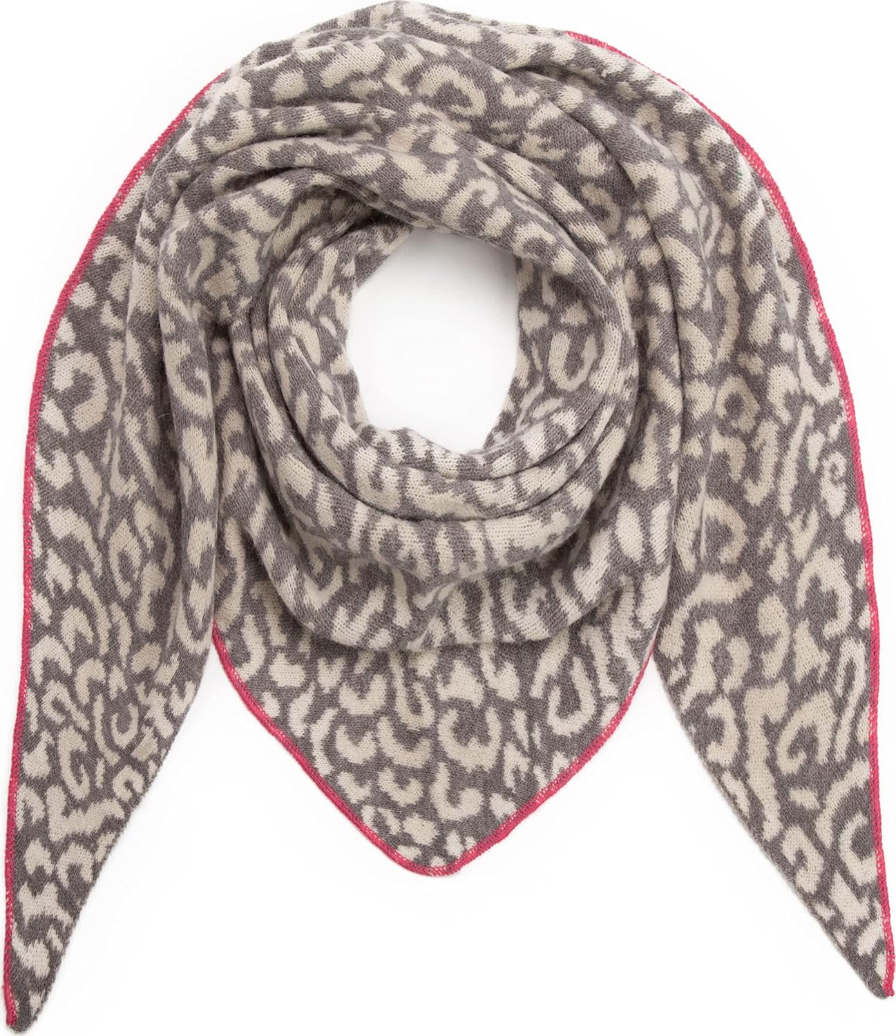 Seasons Of April Dreieck Schal Mit Leo Muster - 100% Viskose