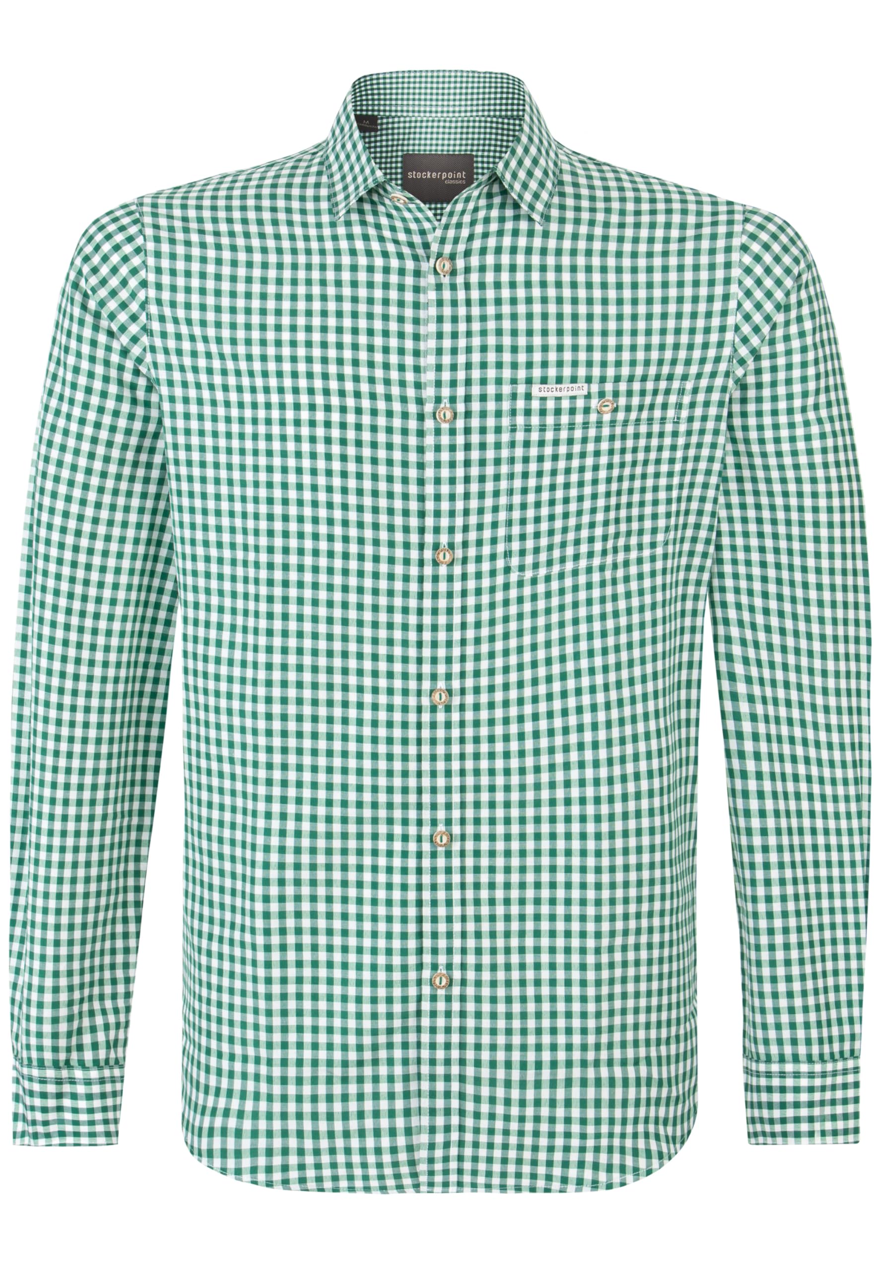 Stockerpoint Herren Trachtenhemd Campos3 I Größe S-4XL I Traditionelles & modernes Design I Atmungsaktiv & pflegeleicht I Hochwertige Verarbeitung I Perfekt für Trachten & Festlichkeiten XL Dunkelgrü