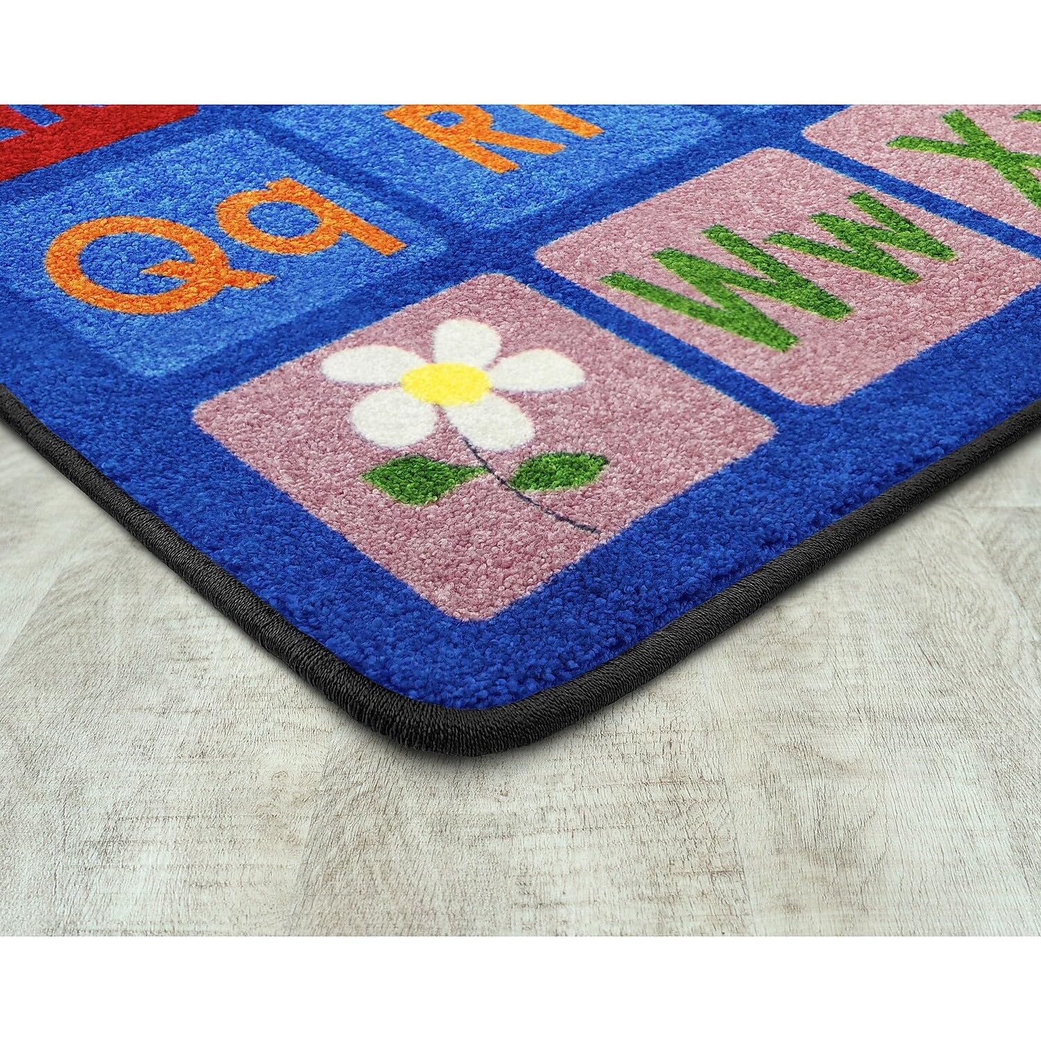 Joy Carpets Any Day Alphabet Area Rug in Color Multi, 7'8