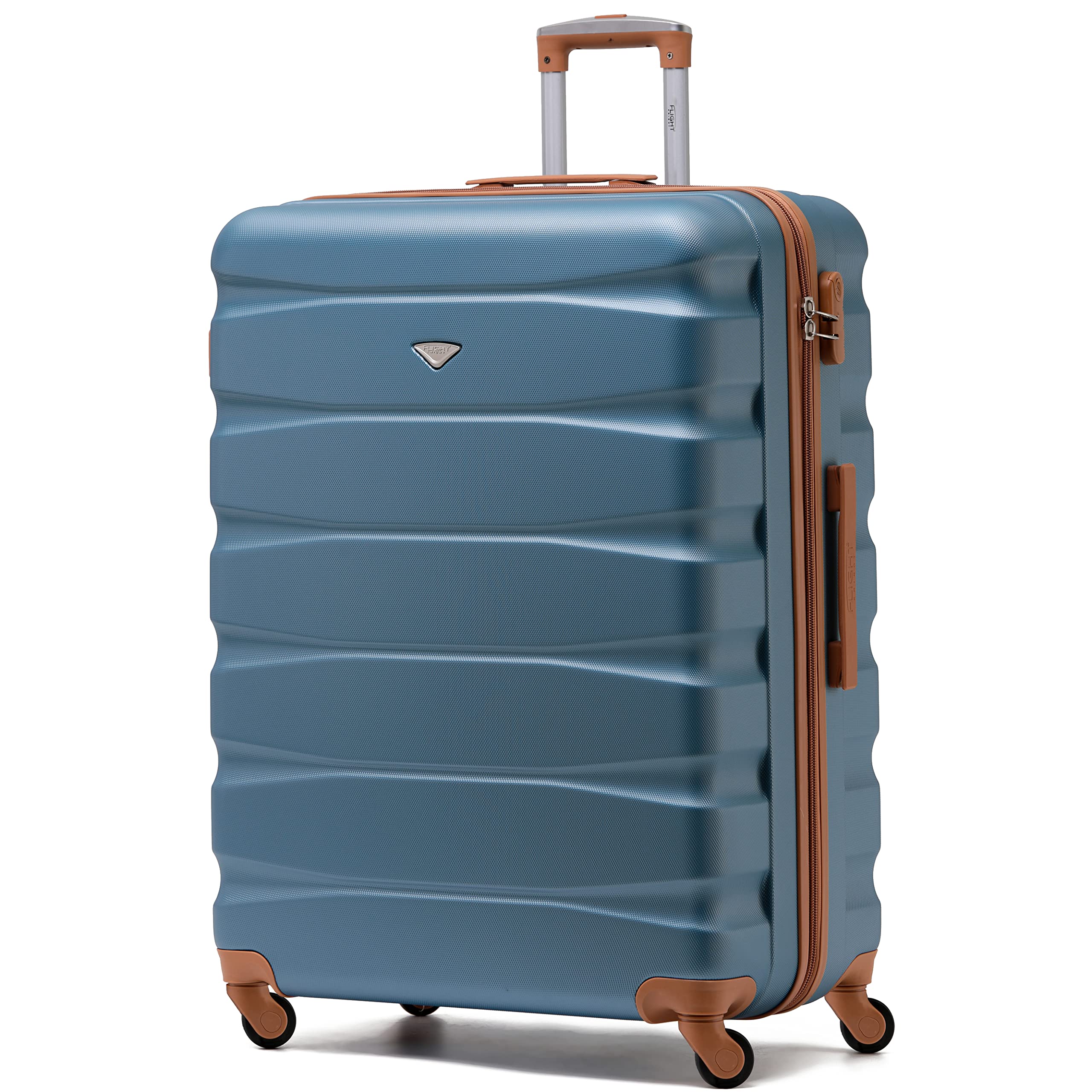 Flight Knight Lightweight 4 Wheel ABS Hard Case Medium Suitcase Approved for Over 100 Airlines Including easyJet, British Airways, Ryanair, Jet2, Emirates & Many More - Check-in Medium Size 25" — view 124