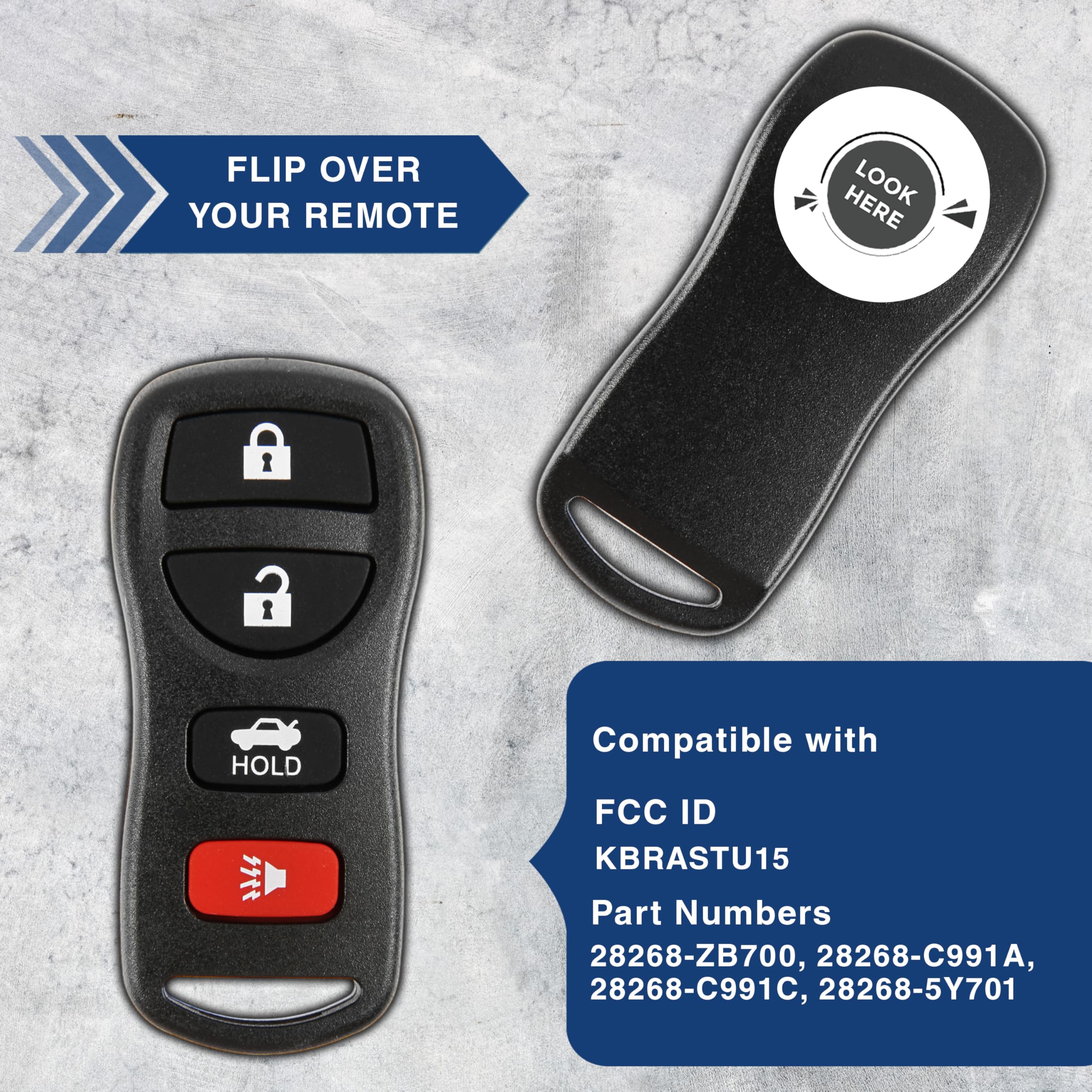 Dodge Chrysler Jeep Key Fob KeylessCanada Replacement Key Fob M3N5WY783X - 4 Button Remote For Dodge Chrysler Jeep Vehicles Car Key Fob