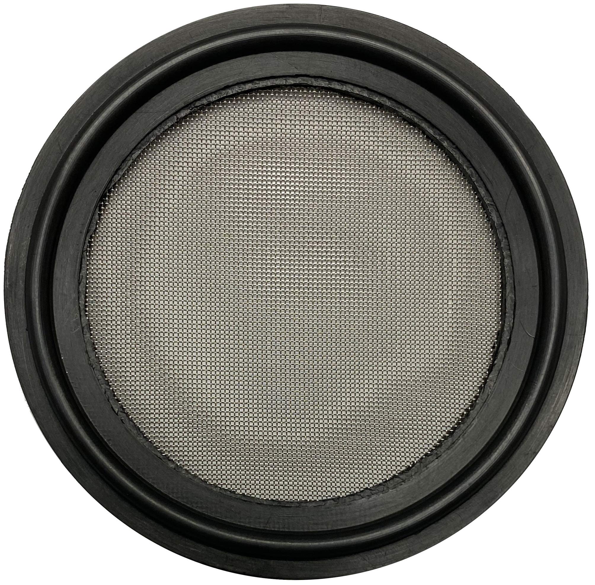 DR-COMPONENT 2" Sanitary Tri-Clamp Gaskets (Pack of 2), Bonded Type Screen Mesh #50 Gaskets, Black Viton-image-41