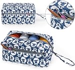 Luxja Yarn Storage Bag, Carrying Knitting Bag for Yarn Skeins, Crochet Hooks, Knitting Needles (up to 10 Inches) and Other Small Accessories (Medium, Sheep)