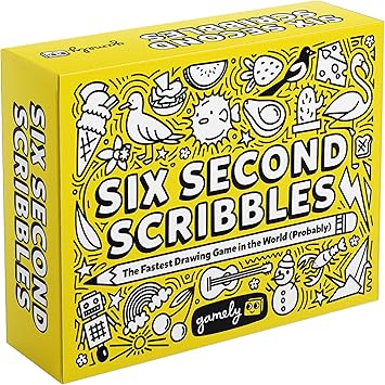 Six Second Scribbles The frantically fast and fantastically fun drawing game | A family friendly party game for children, teens and adults Six Second Scribbles