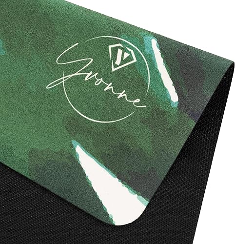 Miniatura 6 de Yvonne Jungle Journey - Tapete de yoga de viaje, ultrafino, 116 pulgadas (0.059 in), ligero, plegable y antideslizante para viajes y hogar + correa