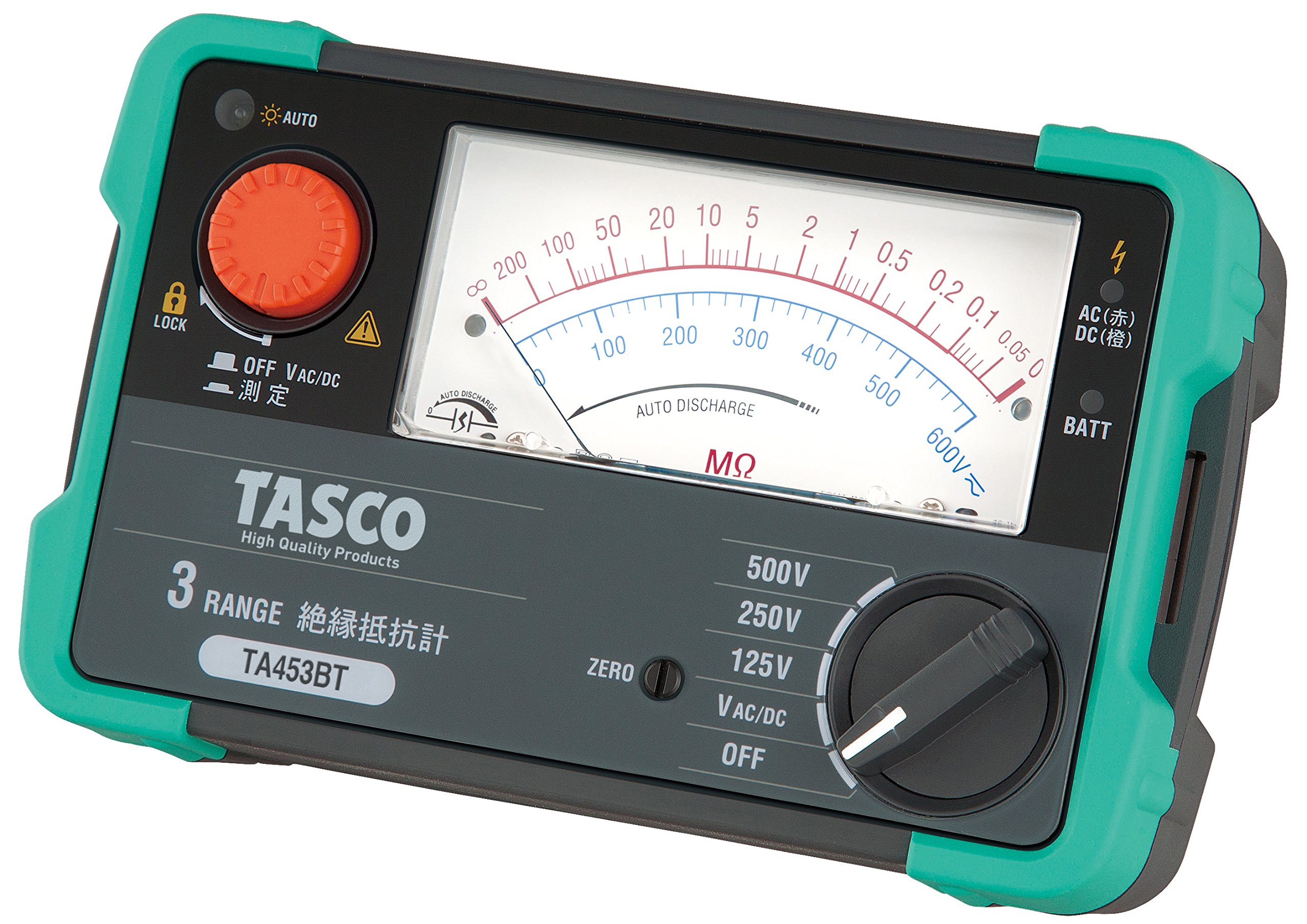 Amazon.co.jp: イチネンTASCO 3レンジ絶縁抵抗計 TA453BT : 産業 Amazon.co.jp: イチネンTASCO 3レンジ絶縁抵抗計 TA453BT : 産業