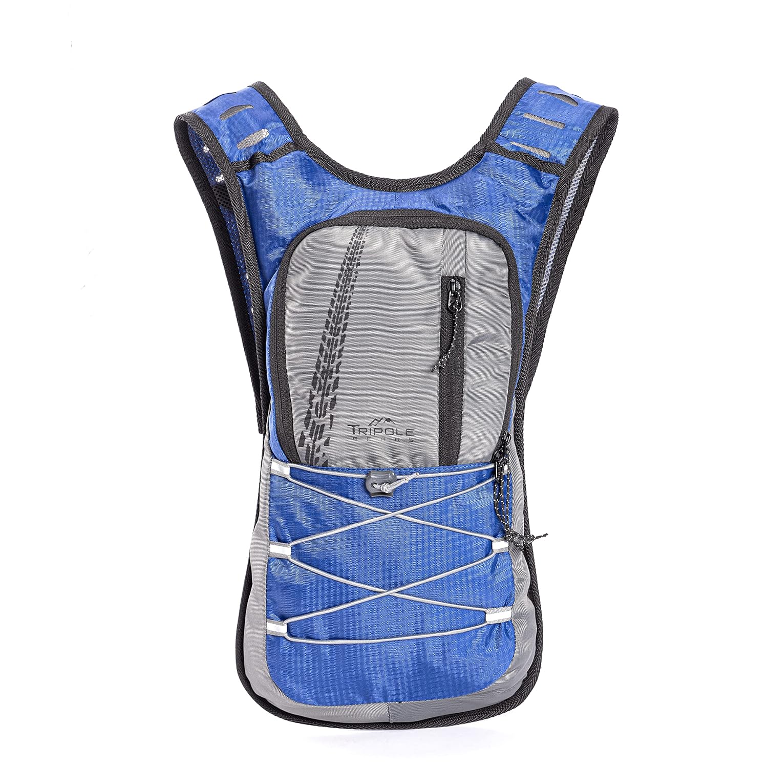 Tripole Hydration Backpacks for Cycling and Trail Running | Without Bladder (Blue)