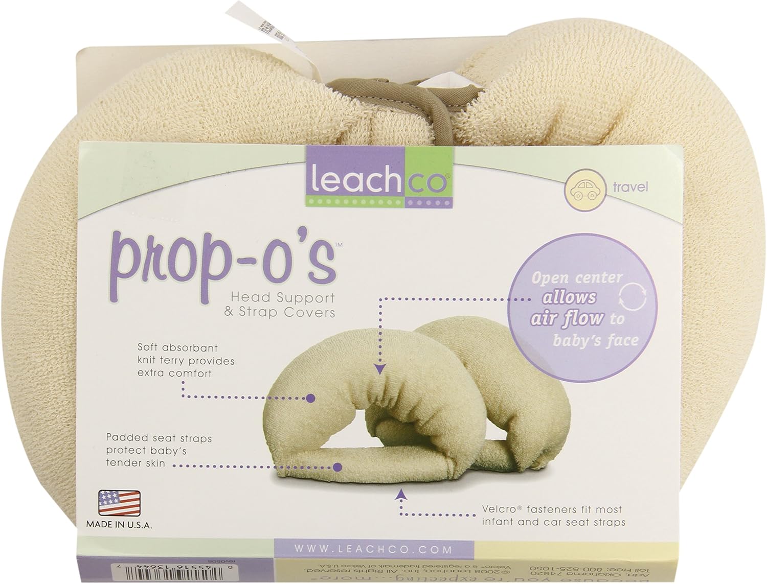 Leachco Prop O's Head Support and Strap Covers Natural Amazon.co