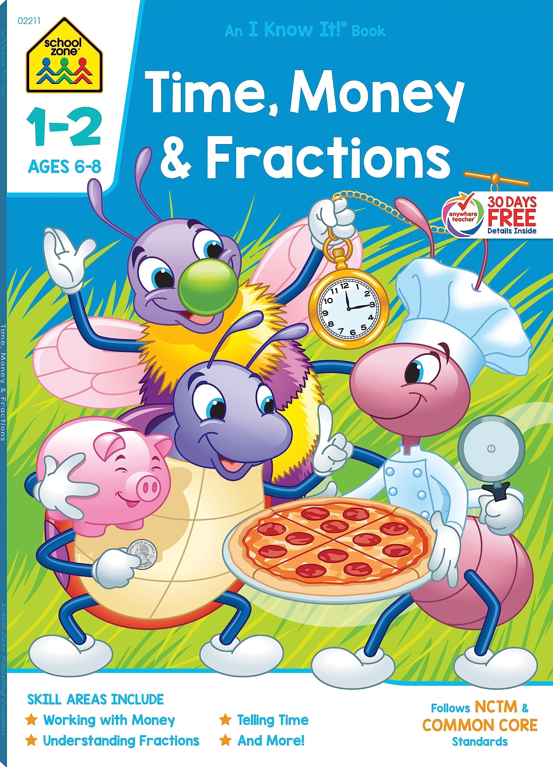 Time, Money & Fractions Grades 1-2