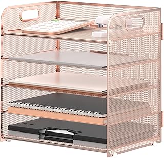 30 Rose Gold Candle Decor Ideas That Feel Modern and Feminine 36 Supeasy 5 Trays Paper Organizer Letter Tray with Handle-Mesh Desk File O...