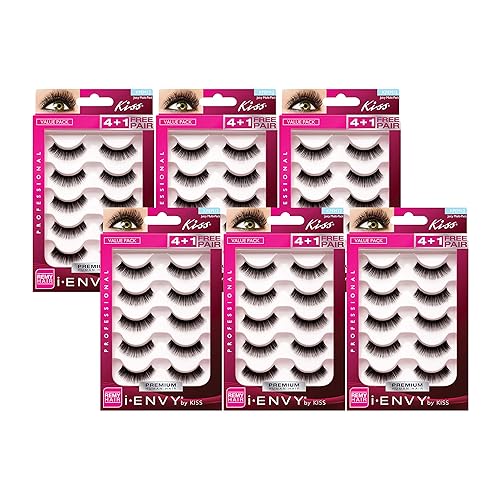 Miniatura 1 de i.Envy by Kiss Eye Lash Value Pack #KPEM12 (paquete de 6)