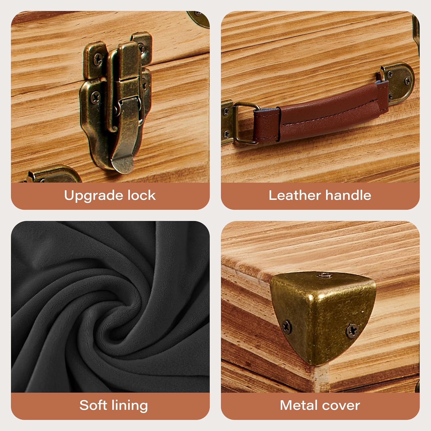 Graded Card Storage Box with Display Window, Wood Card Case for 140+ Cards PSA BGS FGS & SGC, Sports Cards Trading Cards, Graded Card Slab Carrying Case, Christmas Gifts (Carbonized Brown)