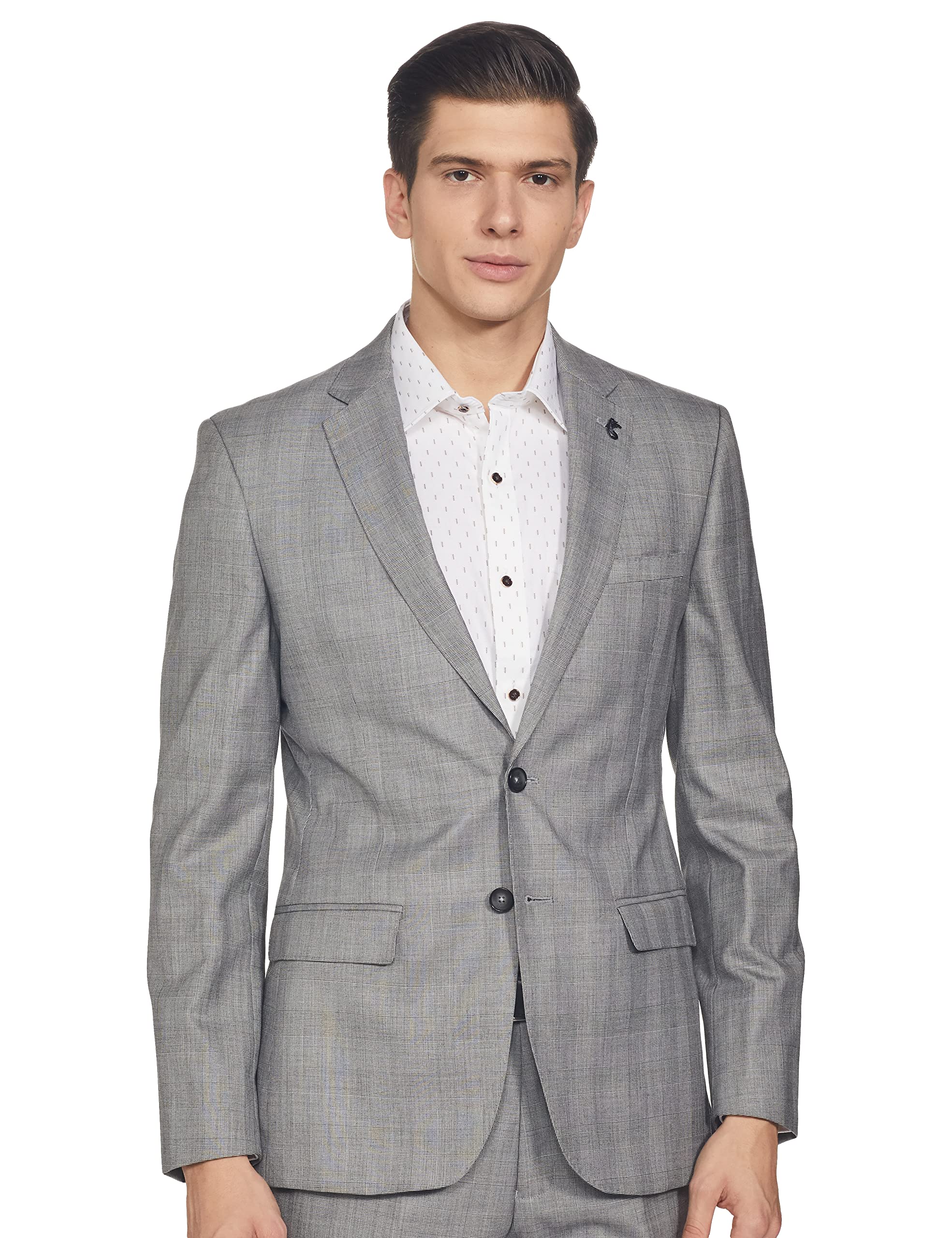 raymond Wool Blend Men's Full Sleeve Contemporary FIT Medium Grey Formal Suit (RMDX01456-G5 96)-picture-46