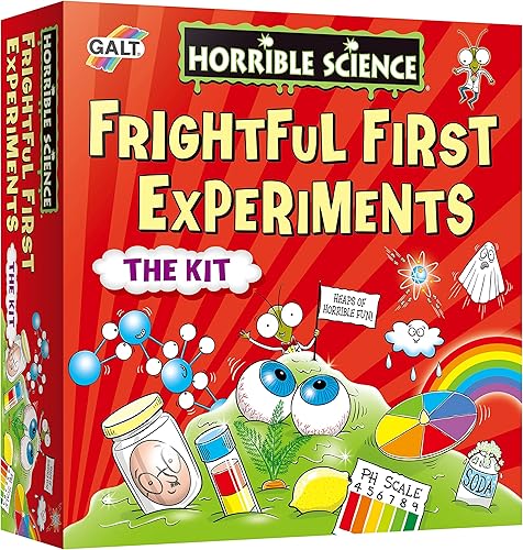 Galt Juguetes, ciencia horrible - Primeros experimentos espantosos, kit de ciencia divertido para niños, 18 experimentos divertidos, a partir de 6