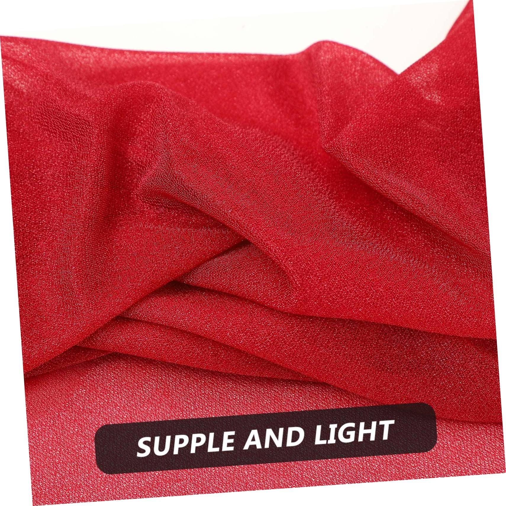 VICASKY 5 Stück Hochzeitsbogen Vorhang Weinrot Transparentes Weiches Stoff für Hochzeit Party und Feier Reusable Arch Drapes mit Elegantem Leichtem Chiffon Hintergrund