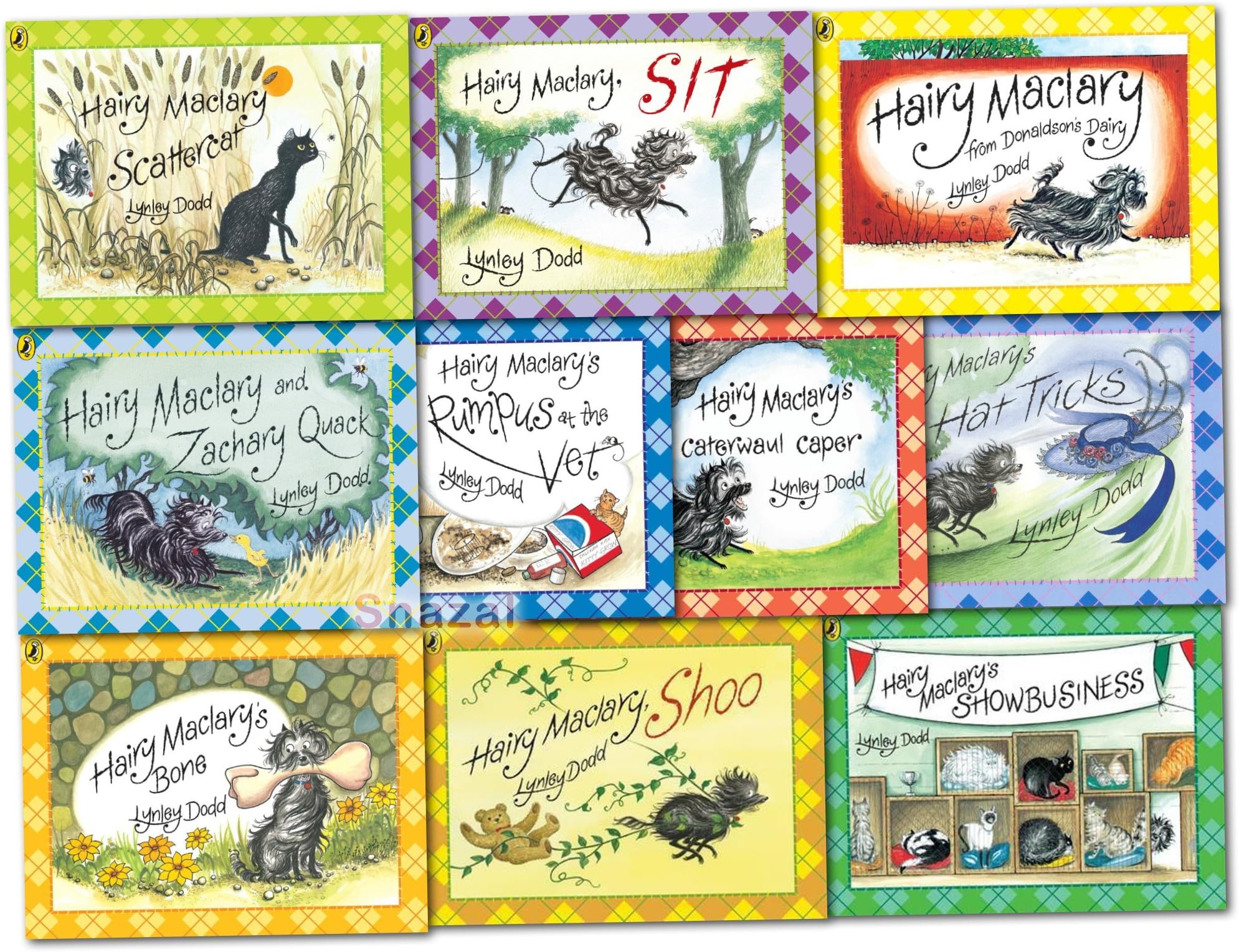 Hairy Maclary 10 Books Collection Set Pack RRP £59.90 (Hairy Maclary from Donaldson's Diary, Rumpus at the Vet, Hairy Maclary's Show business, Hairy Maclary's Caterwaul Caper, Scattercat, Za