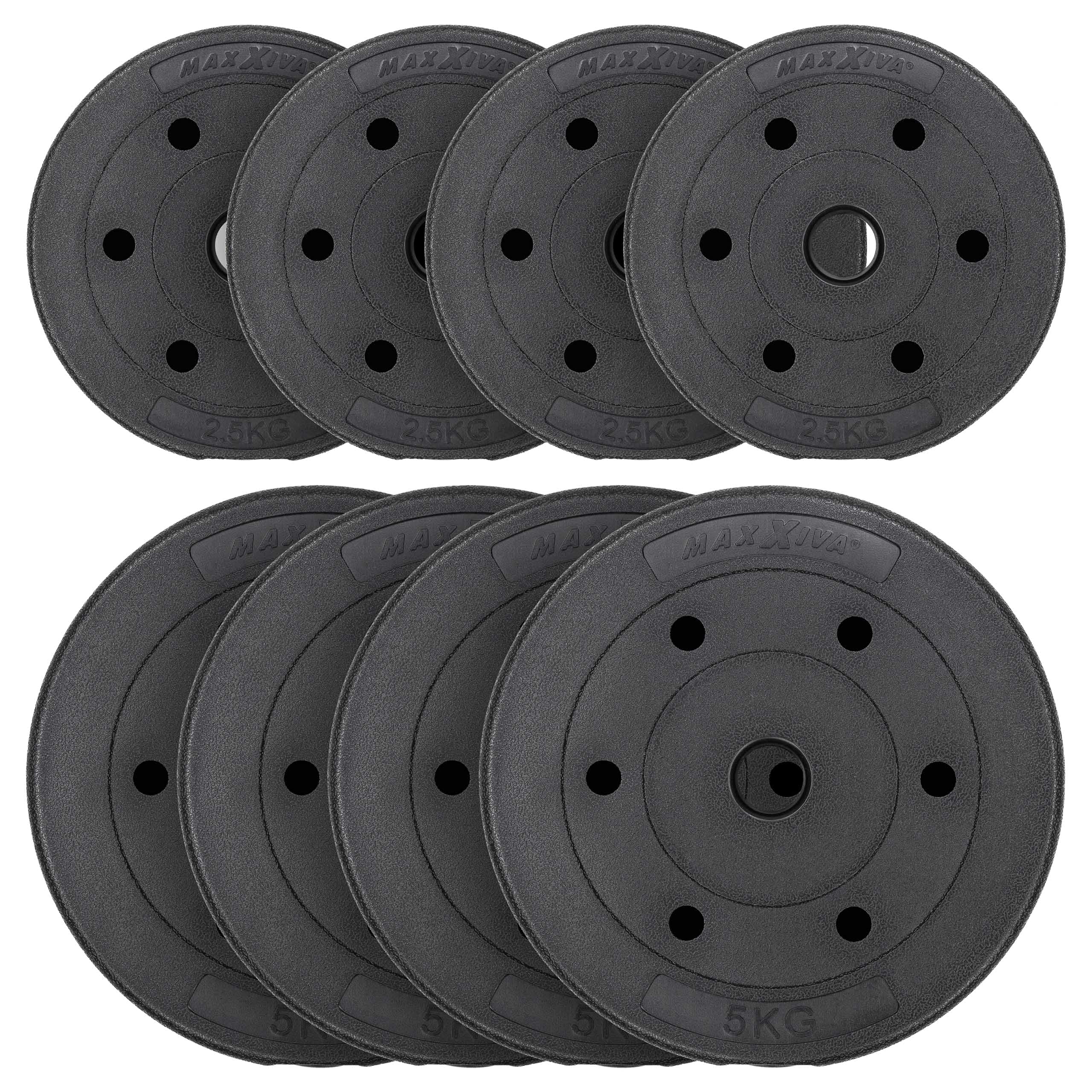 Hantelscheiben-Set Zement 30 kg 8 Ersatzgewichte für Muskelaufbau Krafttraining Fitness-Zubehör Gewichtheben