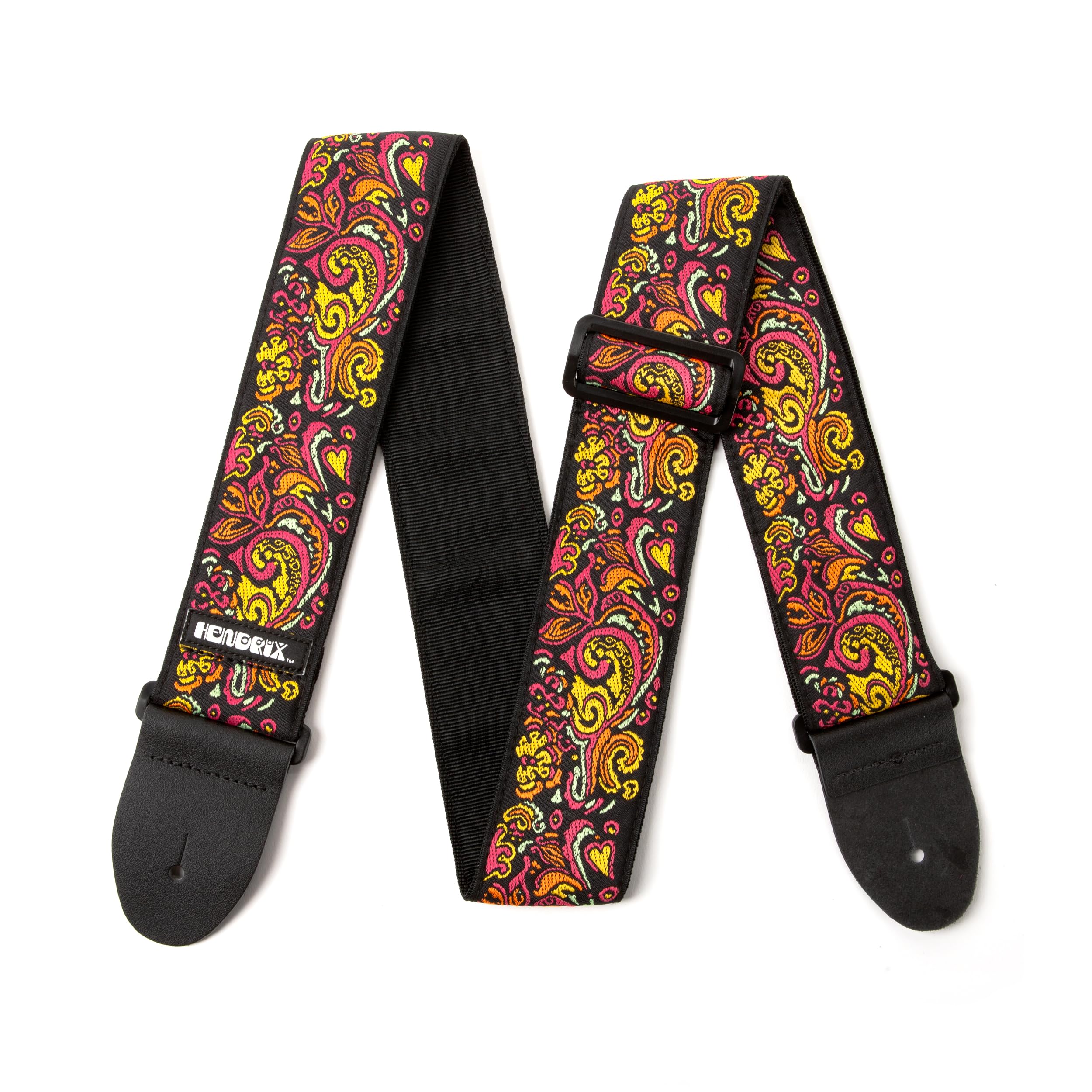 DUNLOP - JH18 - Sangle Hendrix Cosmic Love Drops, noir et jaune