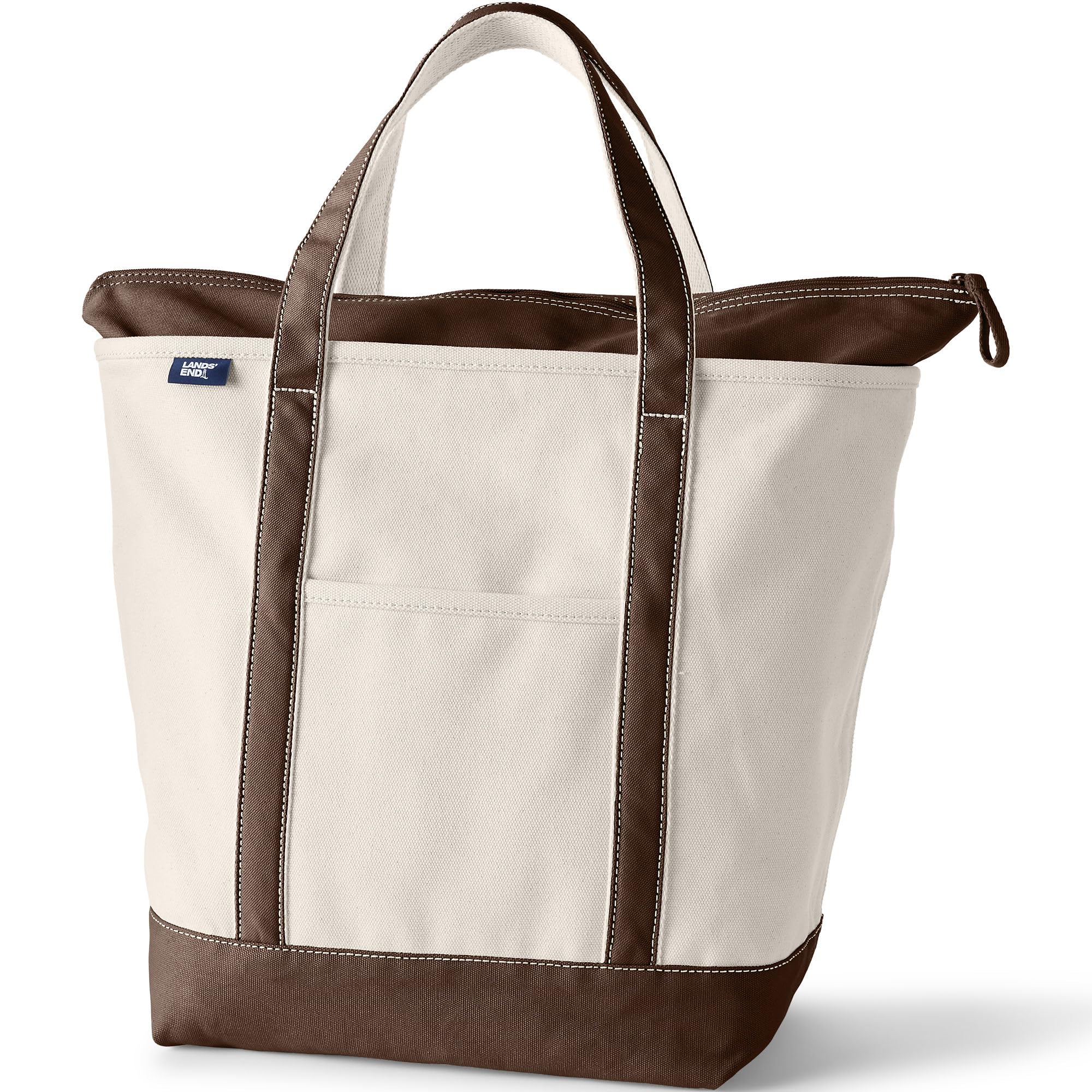 Lands' End Zip Top Canvas Tote
