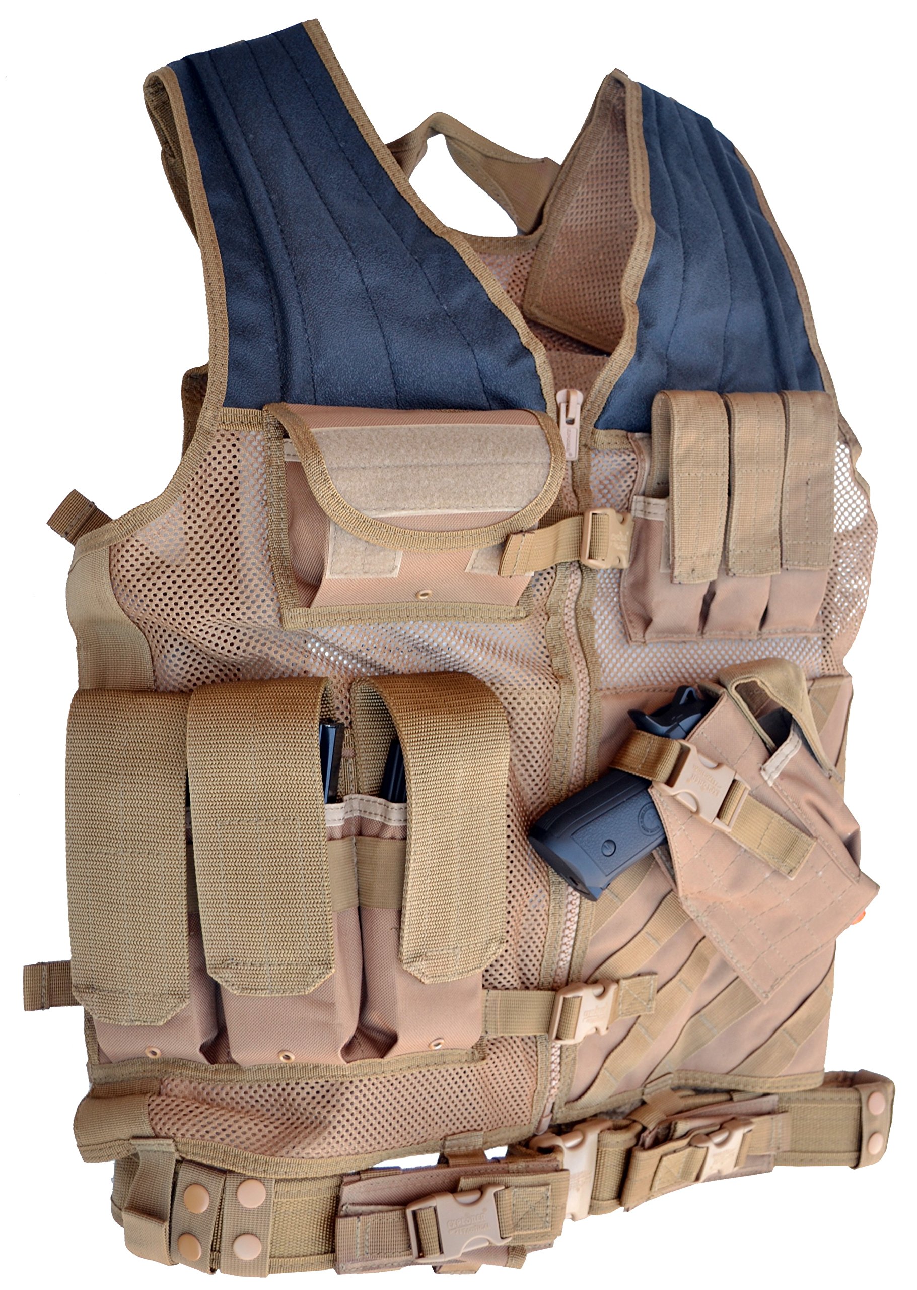 EXPLORER Tactical Vest, Tan, 20 x 29-Inch