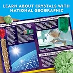 National Geographic Jumbo Kit de croissance en cristal - Grow Your Own Giant Glow in The Dark Crystal en quelques jours avec ce kit de fabrication de cristaux, kit scientifique, Grow Crystals for Kids