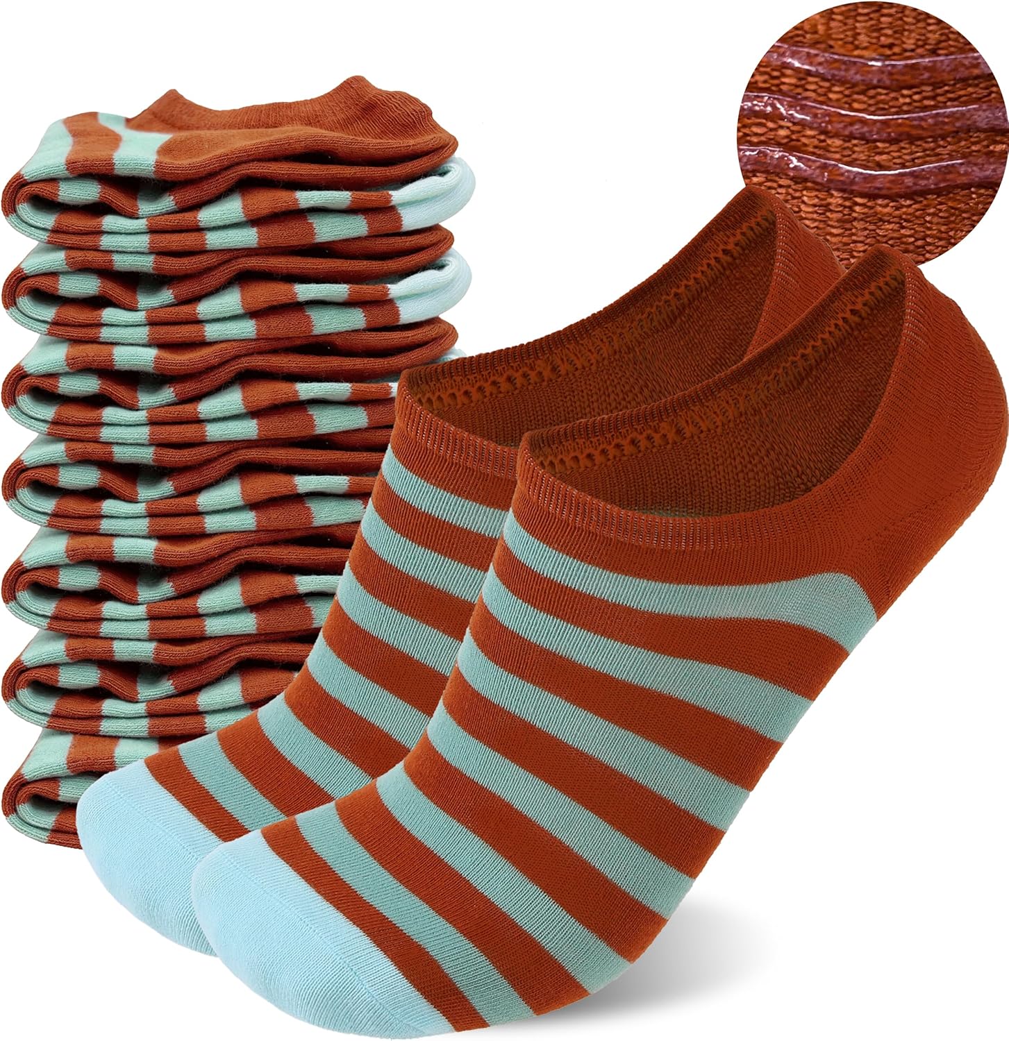 Sunew 8 Pairs No Show Socks Womens and Men Low Cut Ankle Short Anti-Slid Athletic Running Casual Invisible Liner Socks