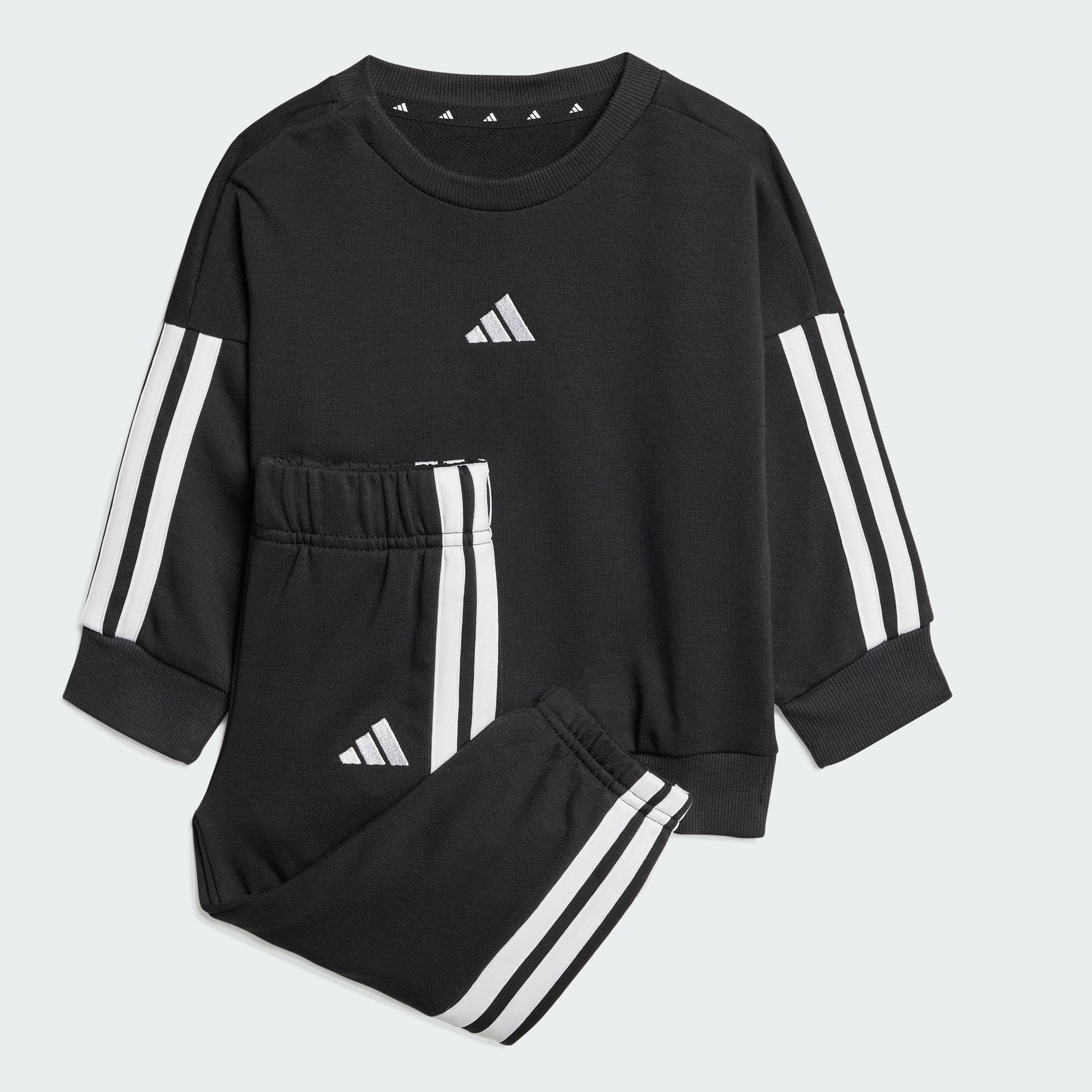 adidas Mixte bébé Essentials Jogger Track Suit, black/white, 6-9 Months