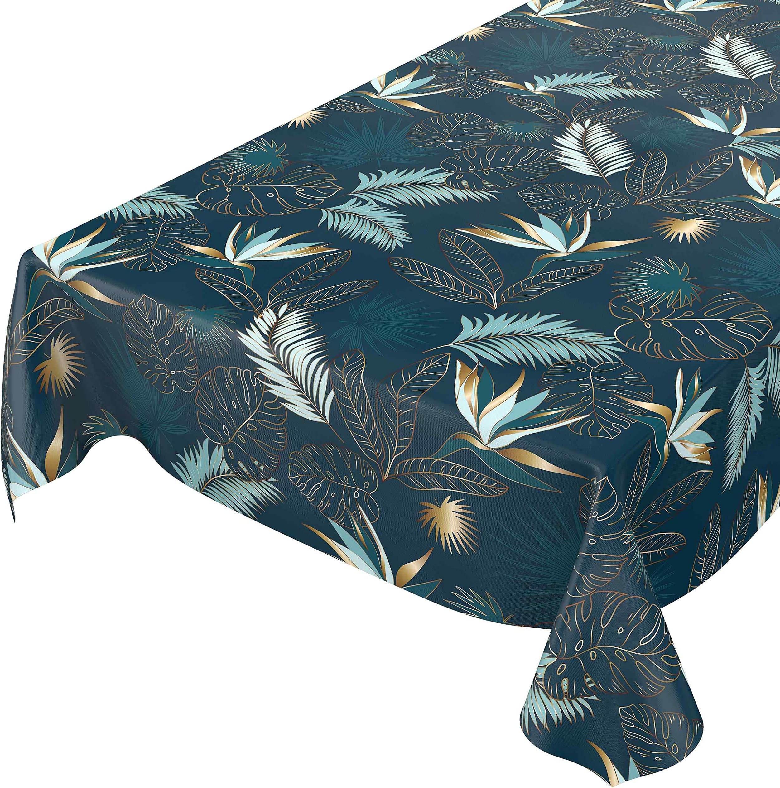 Nappe Décoration Moderne Anro - Nappe En Motif Marbre Gris - Imperméable Et Lavable - Intérieur Et Extérieur Toile Cirée