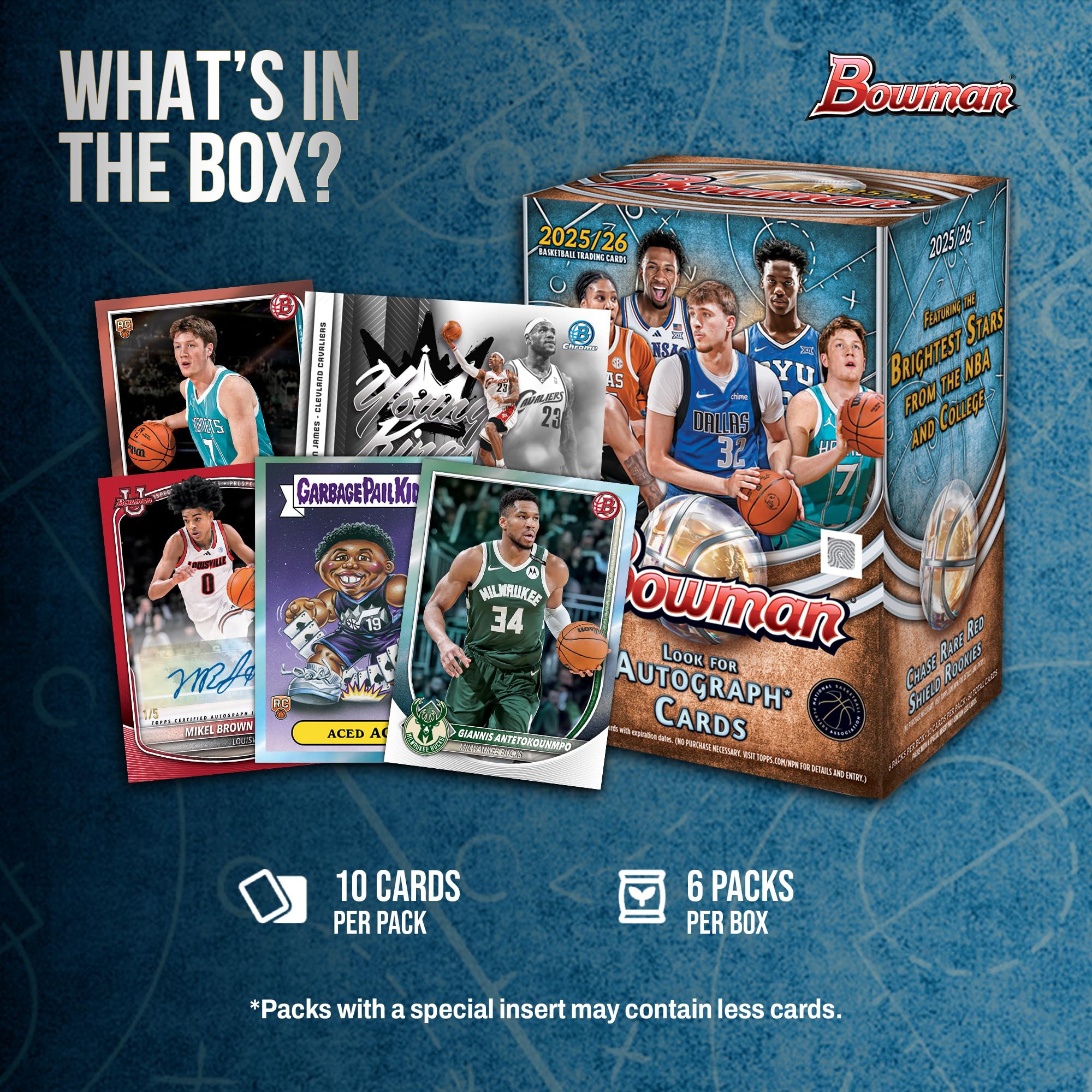 Baloncesto Bowman 2025-26 - Sellado de fábrica - Caja de valor