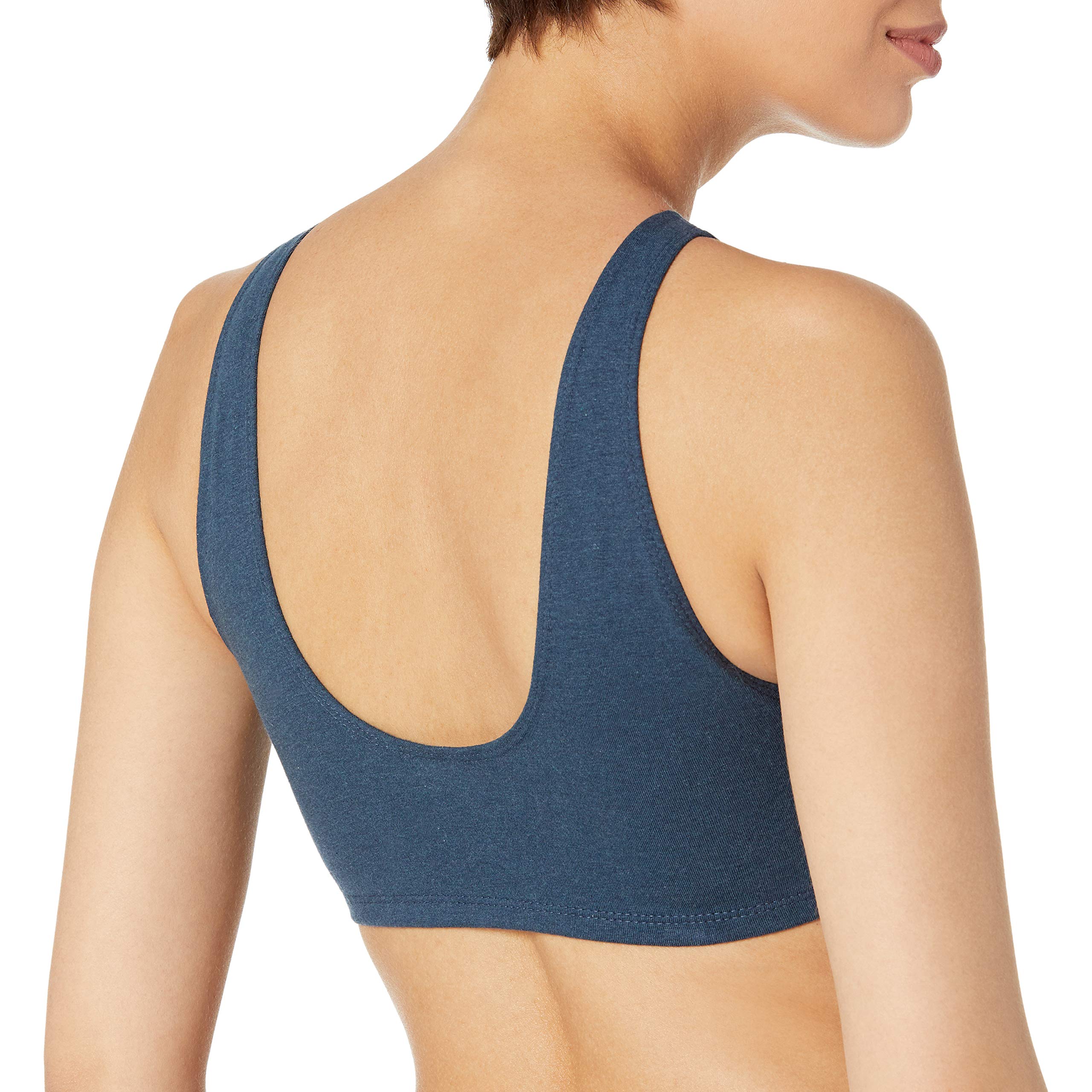 PUMA Women's Tie-Dye Seamless Sports Bra, Hazy Blue, Large