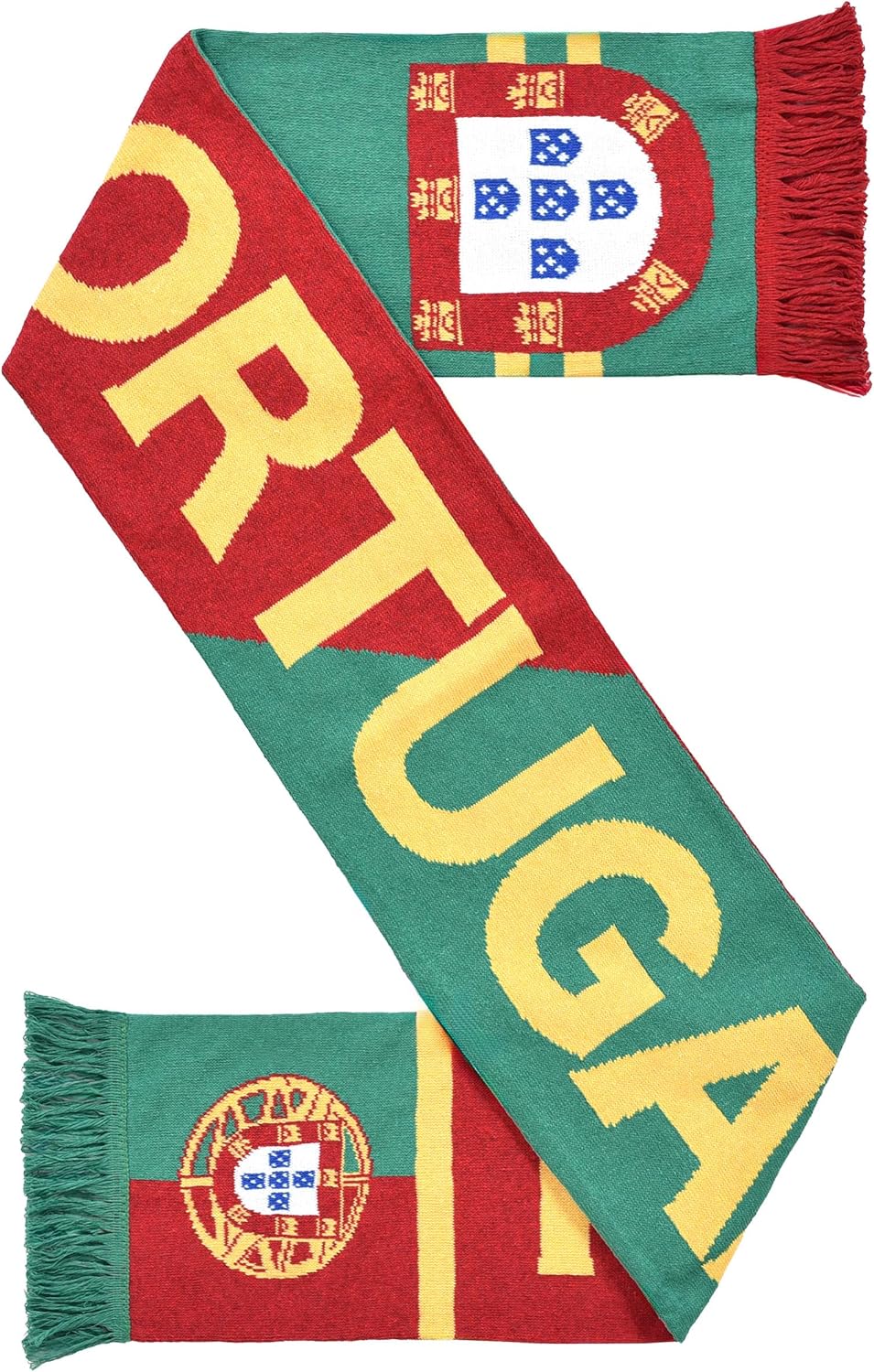 Euroscarves Portugal Recycled Cotton Soccer Knit Scarf, Made in Portugal