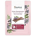 Himalaya Clear Complexion Brightening Mulethi Sheet Mask (Pack of 3), Purple, (7004918X3)