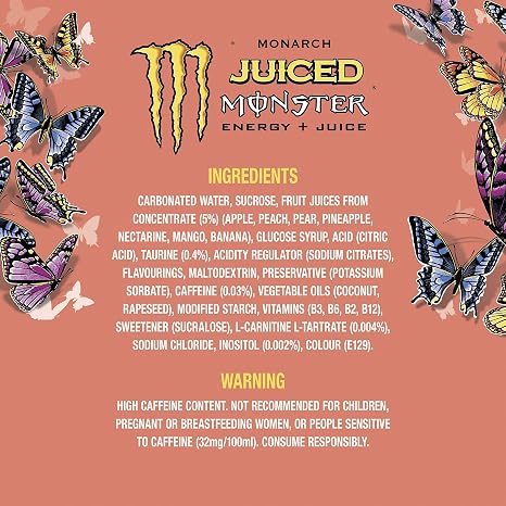 Monster Monarch Energy Drink 4 x 500 ml