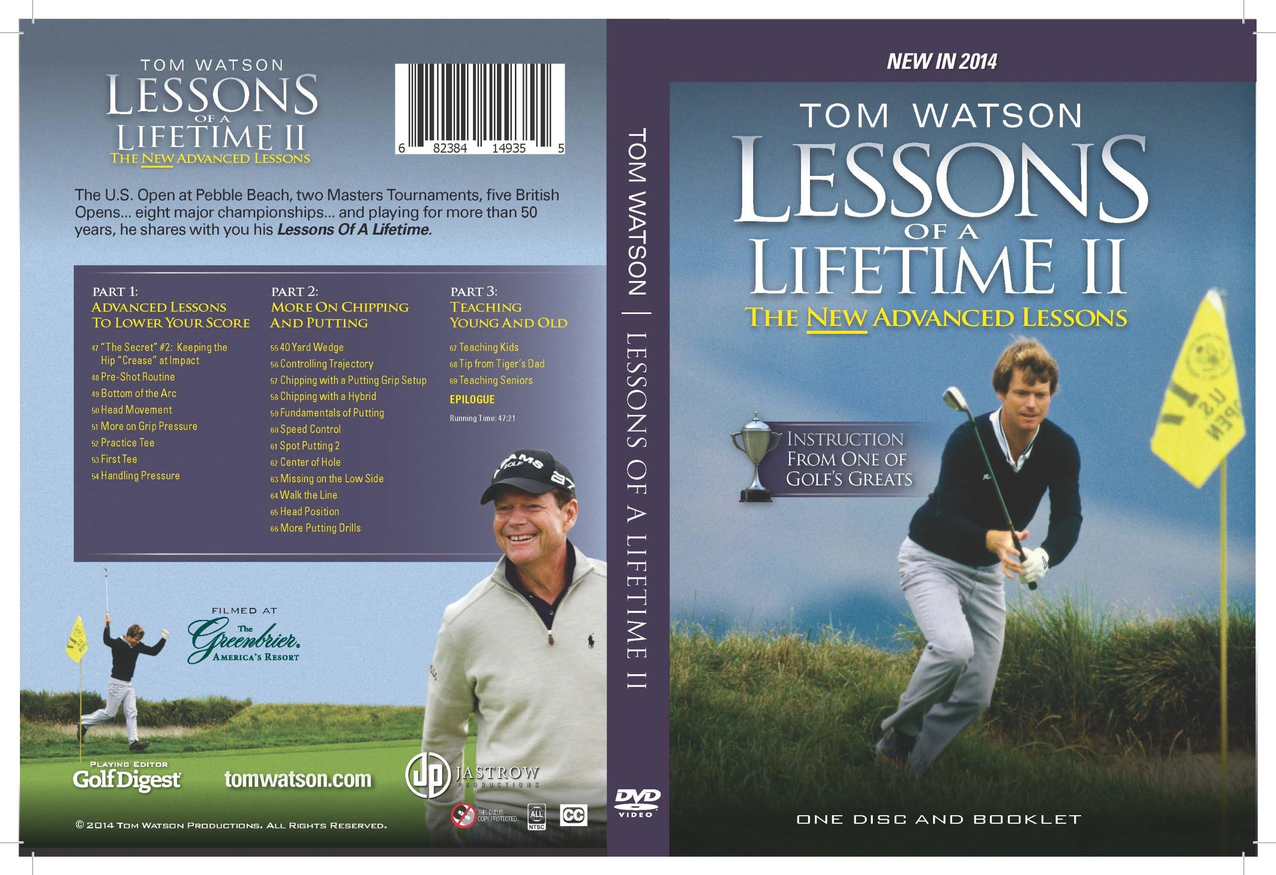 Tom Watson Lessons of a Lifetime II - One Disc and Booklet (2014)