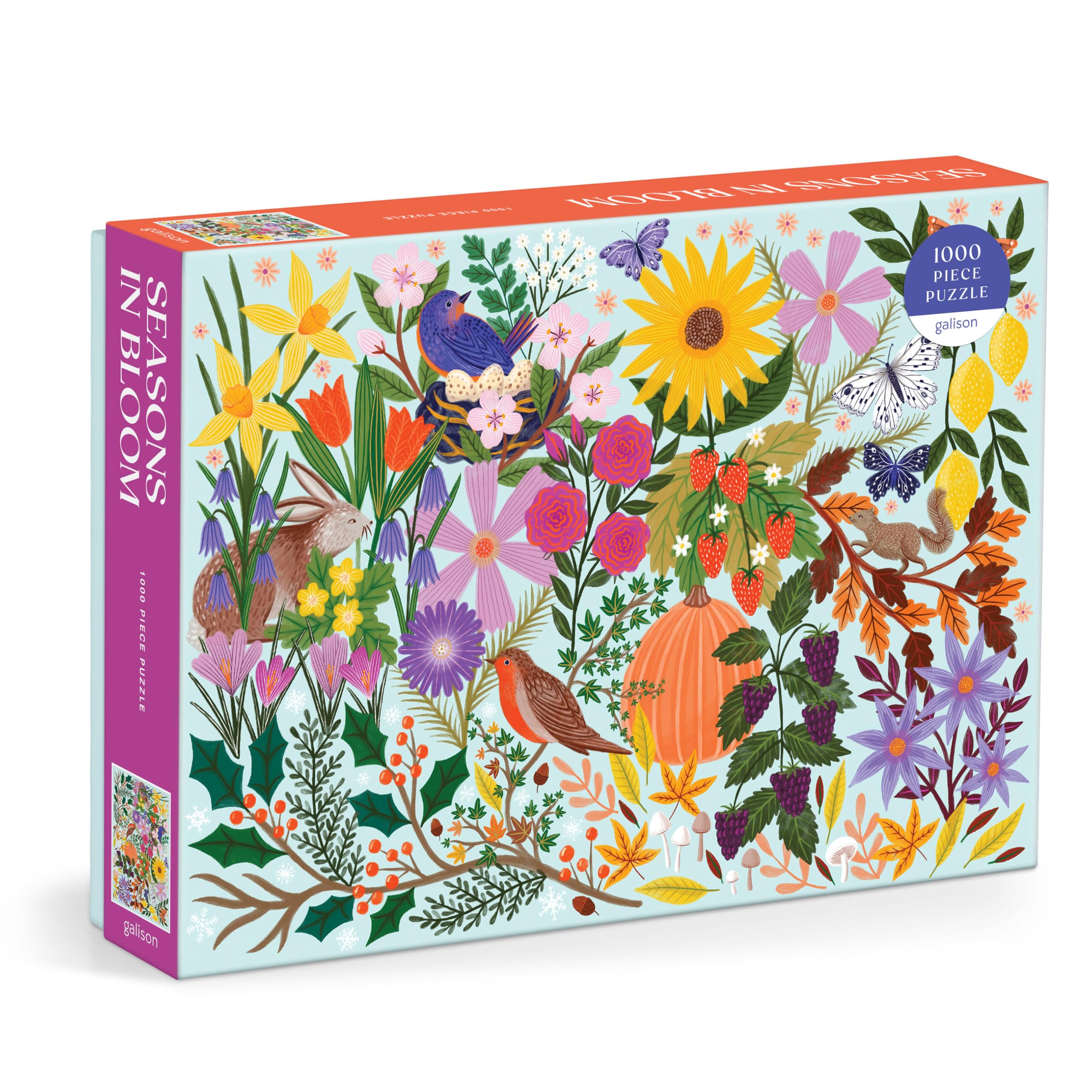 Amazon.com: Galison Seasons in Bloom – 1000 Piece Jigsaw Puzzle