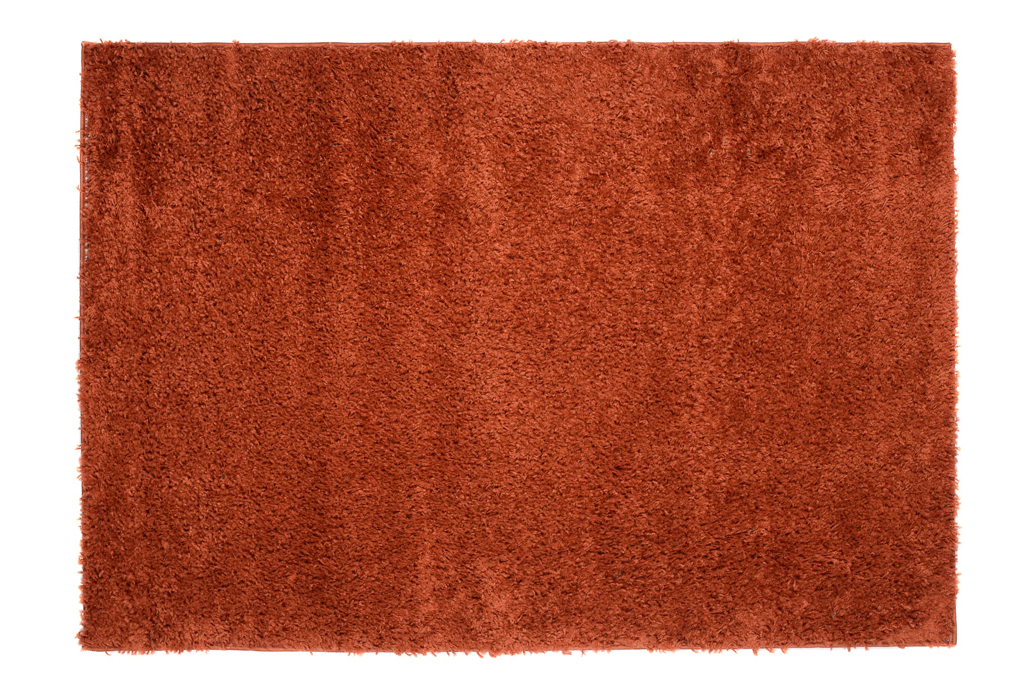 TAPISO Essence Shaggy Alfombra Pelo Largo Moderno Ladrillo Rojo Monocolor Salón Dormitorio Adulto Niño Cama Escritorio Suave Super Suave Grueso Oeko-Tex 160 x 220 cm