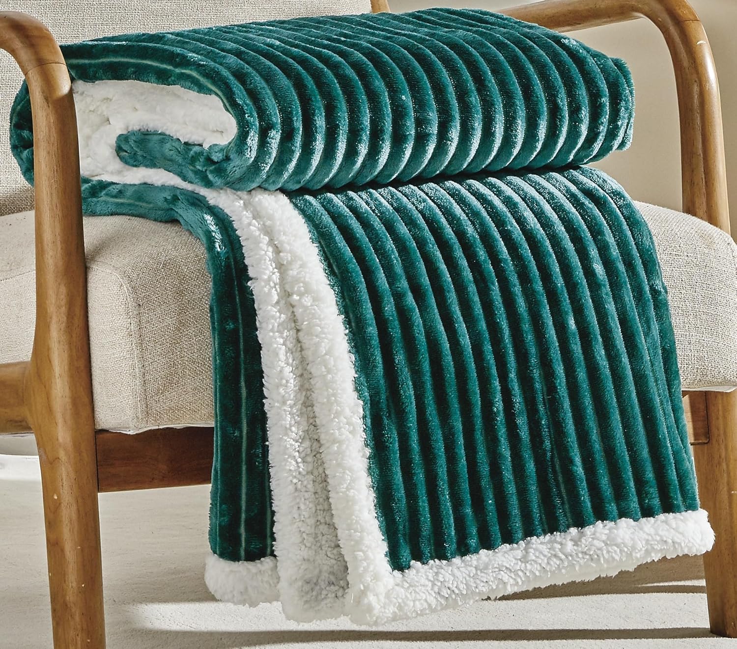 Sherpa Corduroy Throw Blanket (50" x 60") - Lilac