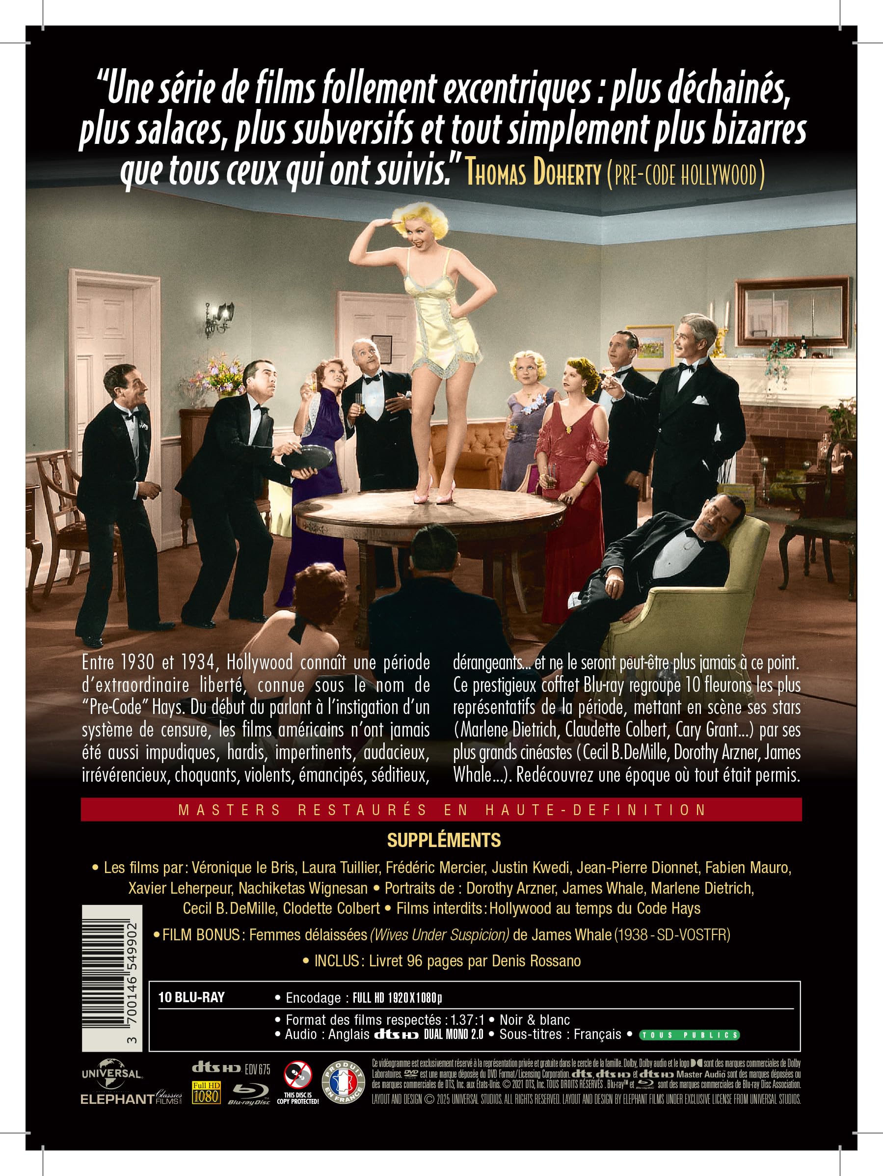 Hollywood interdit - Les Années "pré-code" Hays en 10 films